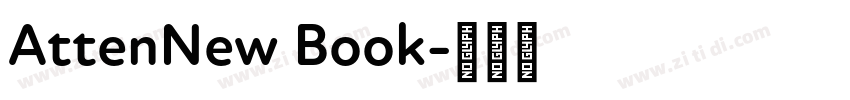 AttenNew Book字体转换